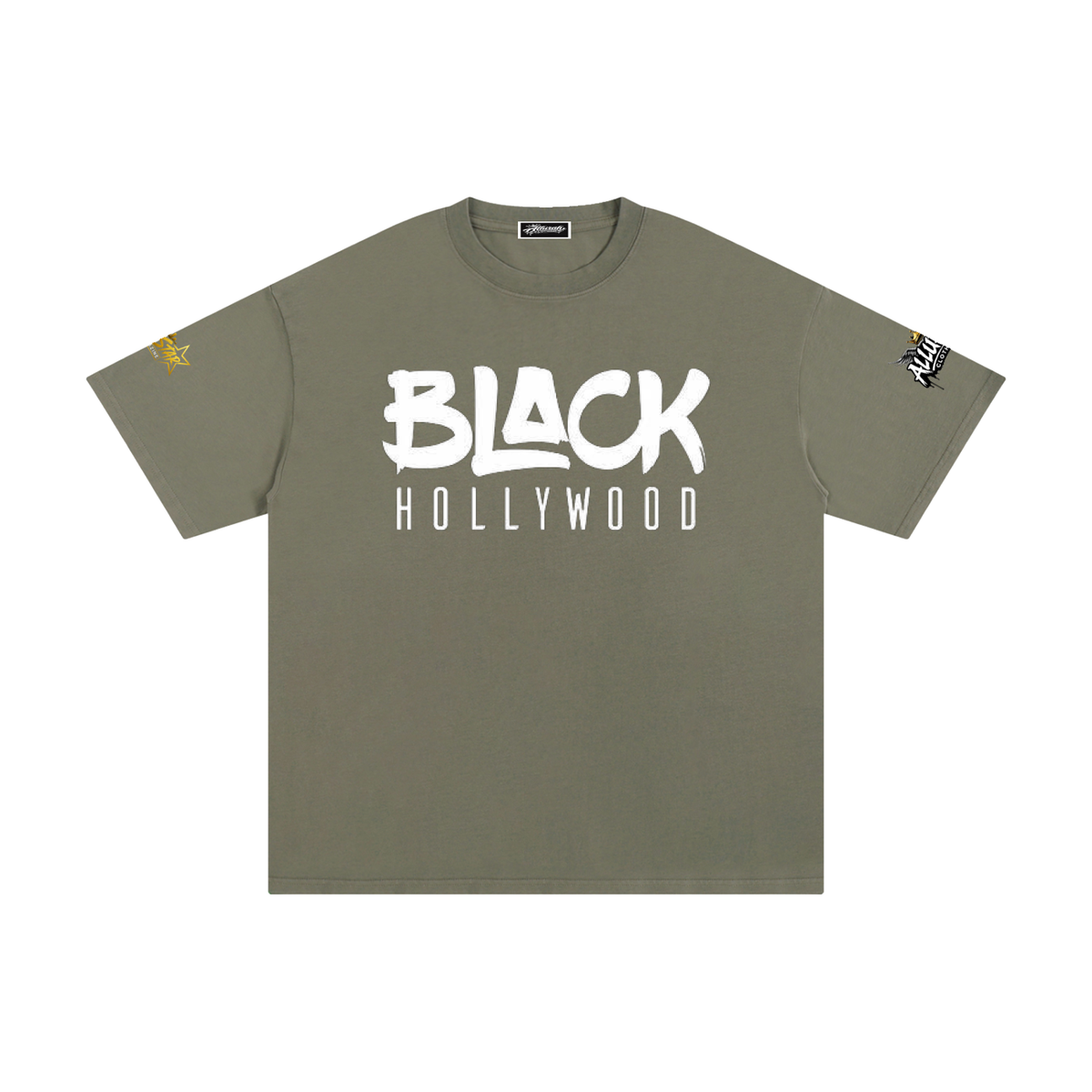 Black Hollywood Unisex Cotton Tee by Allurah Clothing — photo 19 of 20