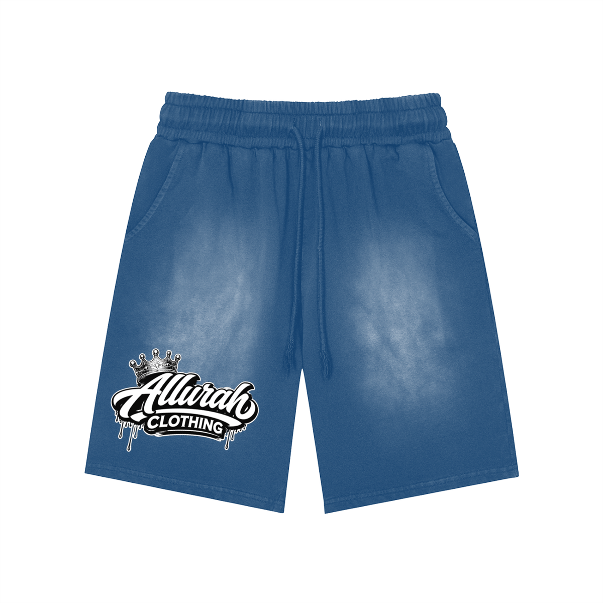 Rectangle Patch Monkey Washed Shorts by Allurah Clothing — photo 3 of 8