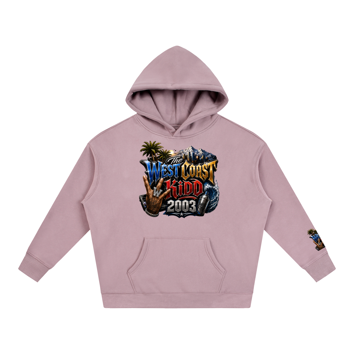 West Coast Kid Oversized Fleece Hoodie by Allurah Clothing — photo 13 of 20