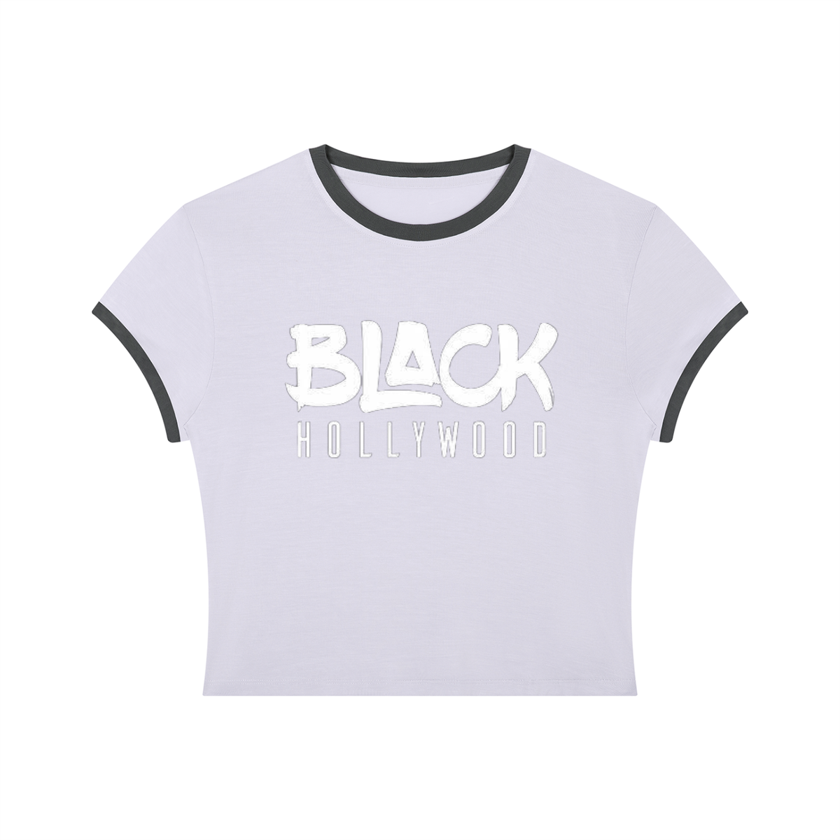 Black Hollywood Women's Slim Color Block T-Shirt by Allurah Clothing — photo 5 of 10