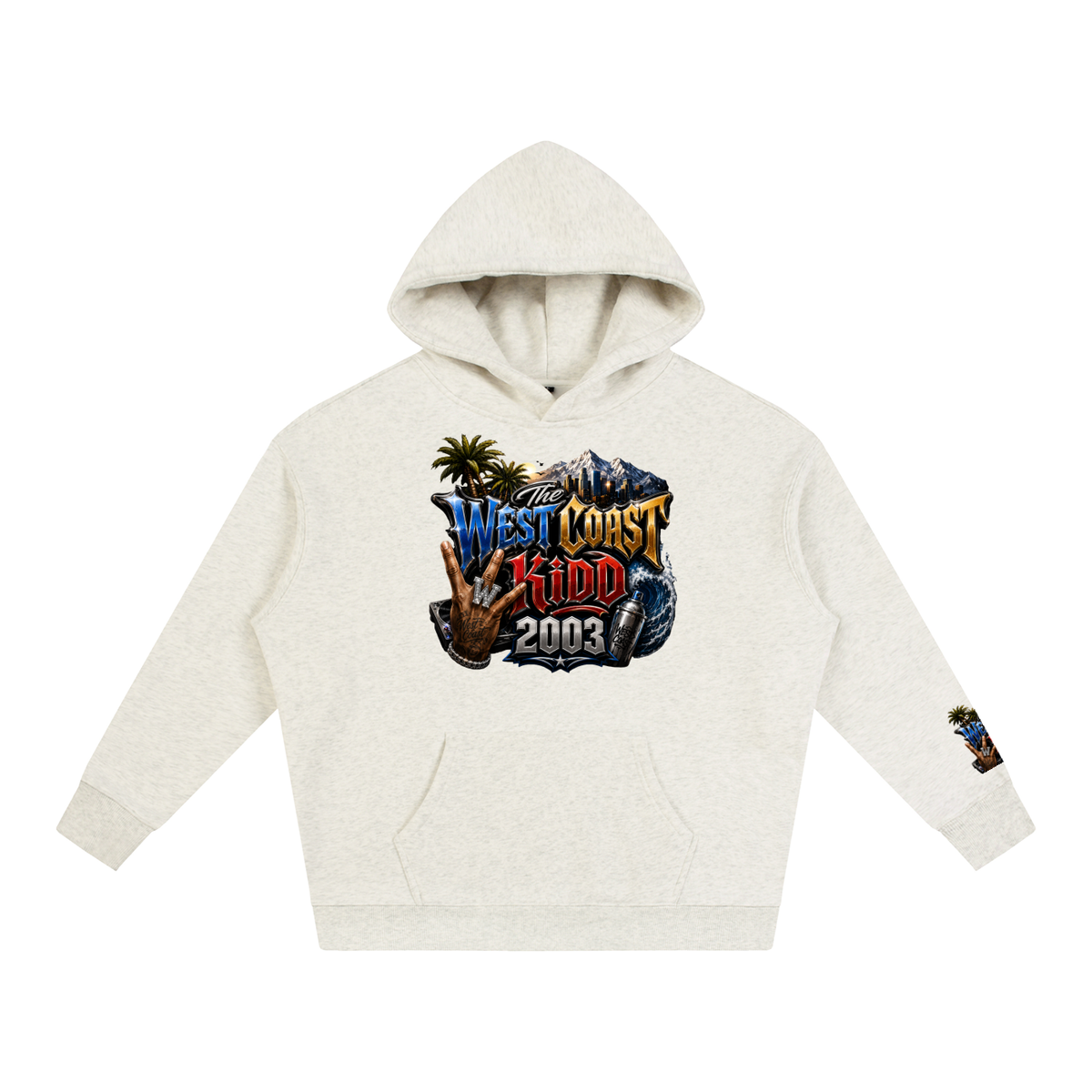 West Coast Kid Oversized Fleece Hoodie by Allurah Clothing — photo 7 of 20