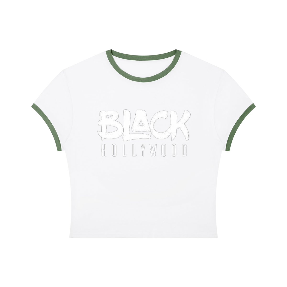 Black Hollywood Women's Slim Color Block T-Shirt by Allurah Clothing — photo 3 of 10