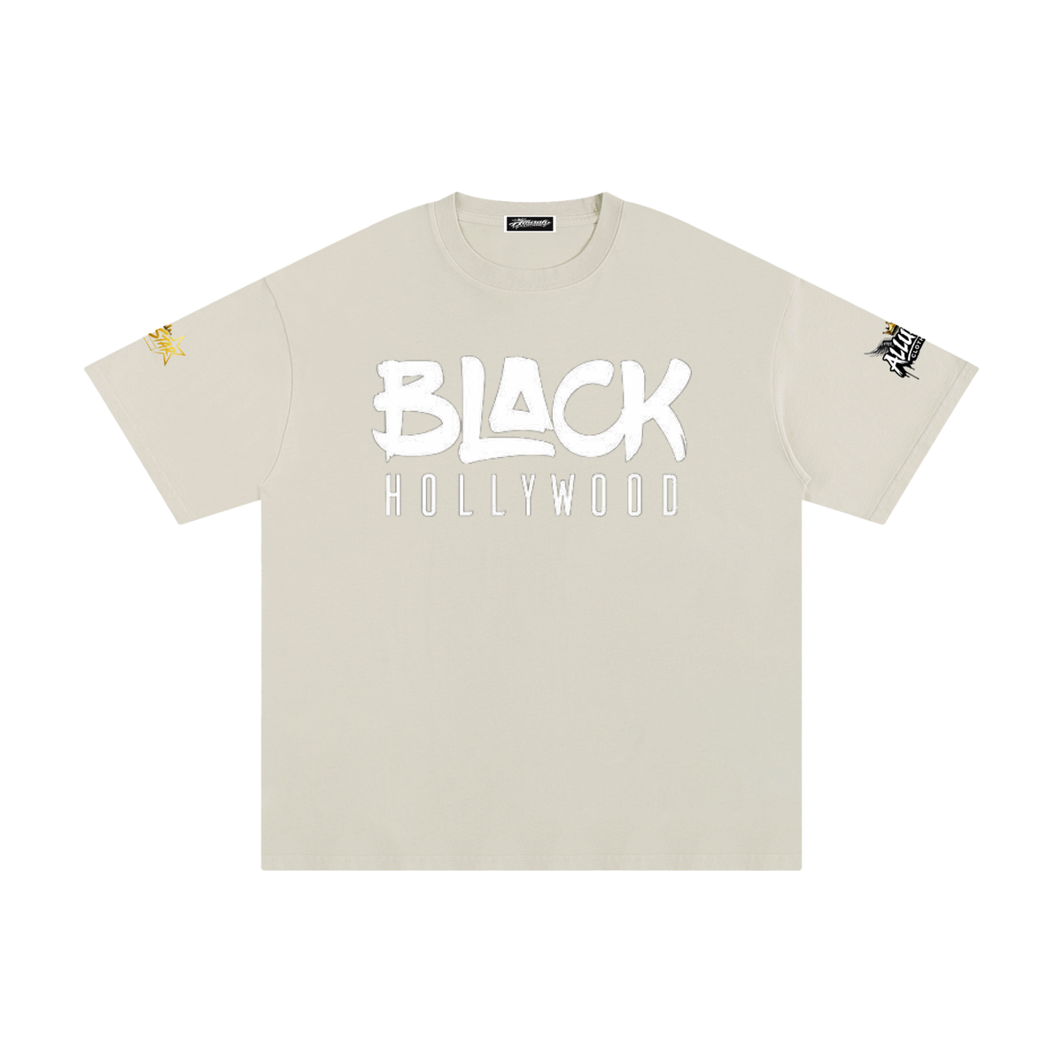Black Hollywood Unisex Cotton Tee by Allurah Clothing — photo 15 of 20