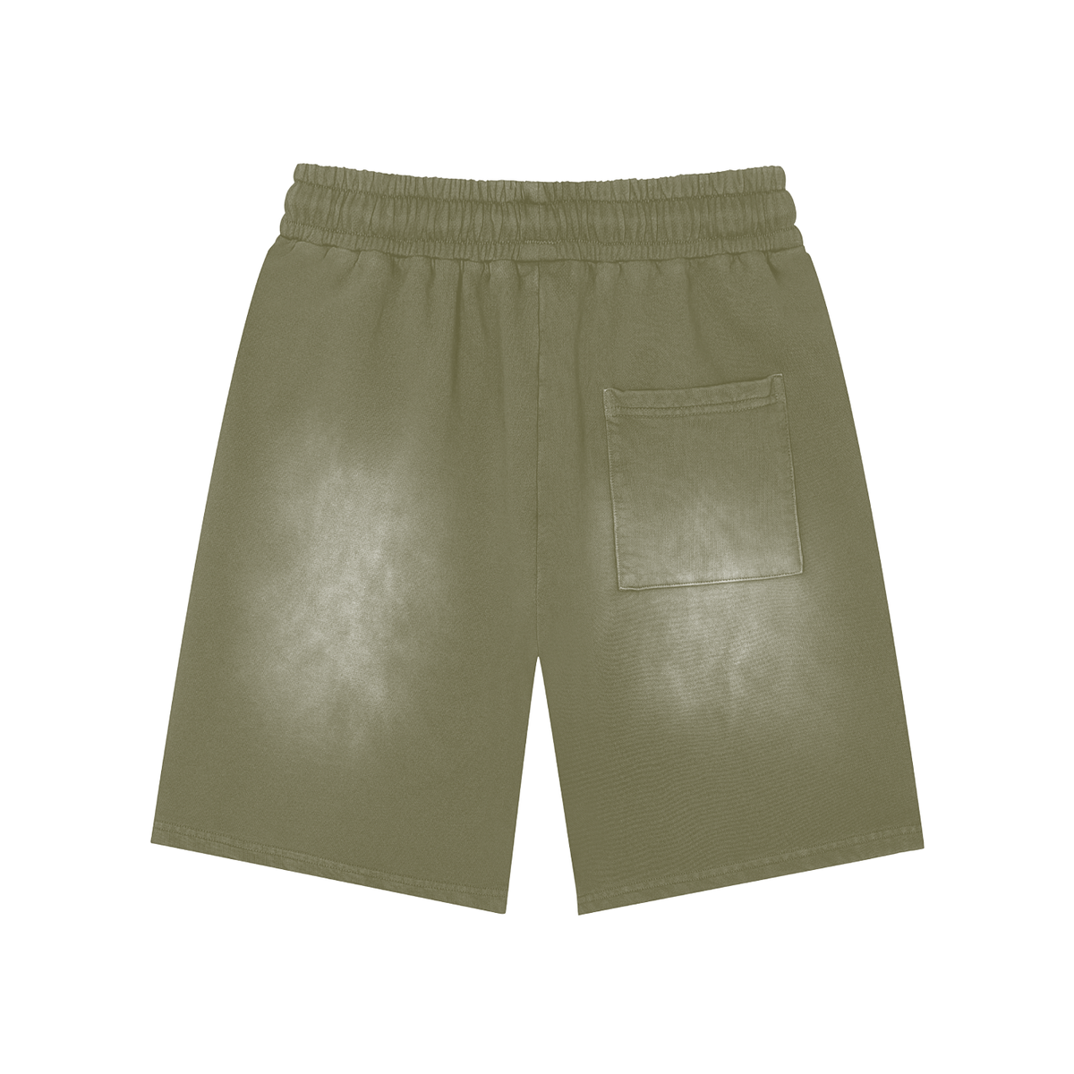Rectangle Patch Monkey Washed Shorts by Allurah Clothing — photo 6 of 8