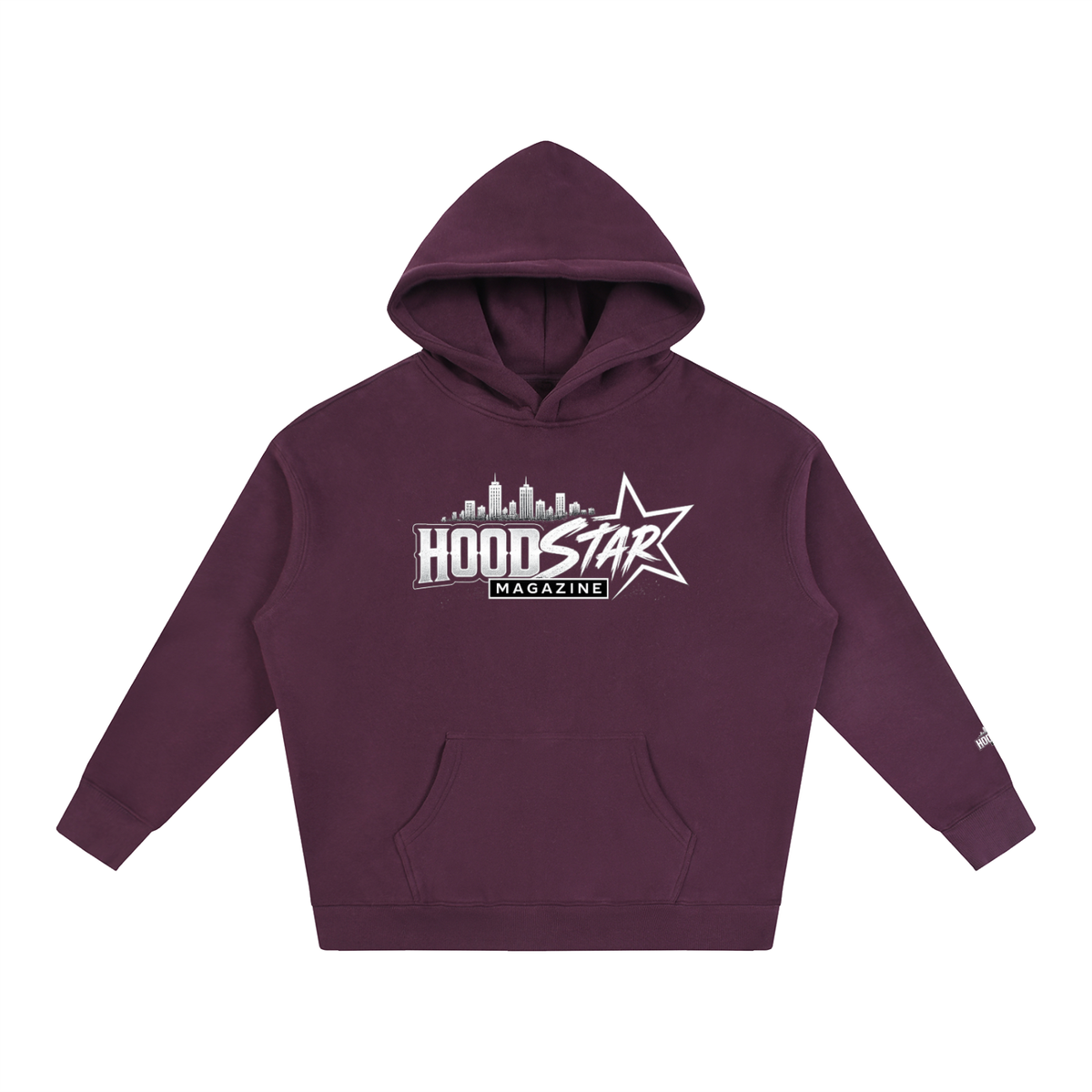 Hood Star Magazine Oversized Fleece Hoodie by Allurah Clothing — photo 6 of 20