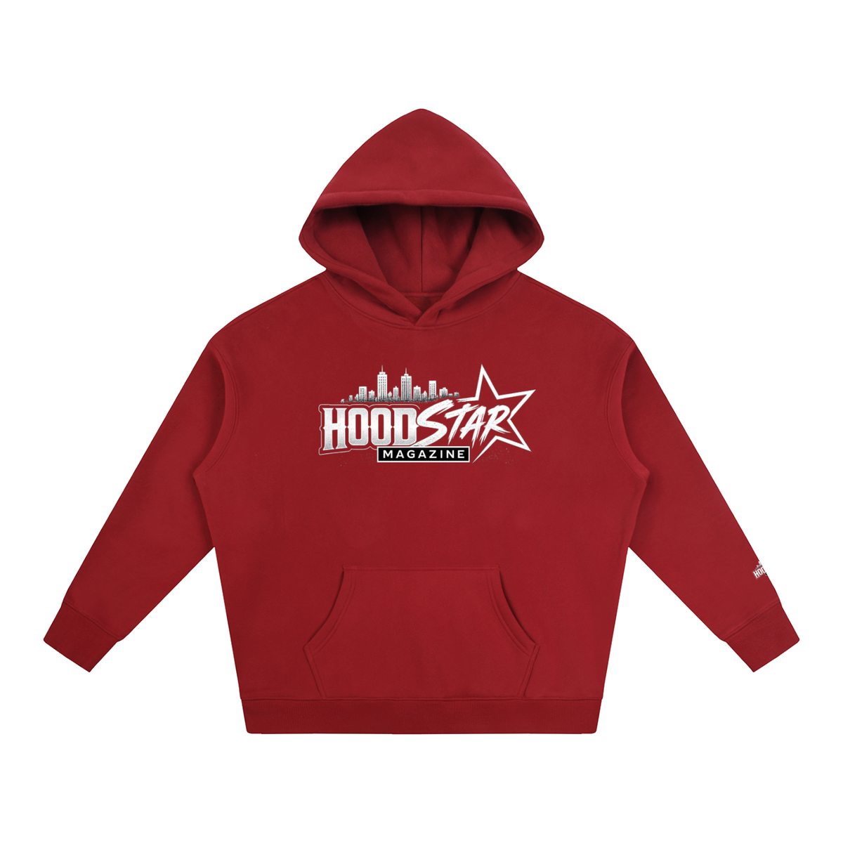Hood Star Magazine Oversized Fleece Hoodie by Allurah Clothing — photo 7 of 20