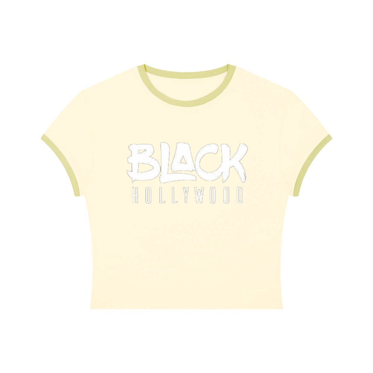 Black Hollywood Women's Slim Color Block T-Shirt by Allurah Clothing — photo 7 of 10