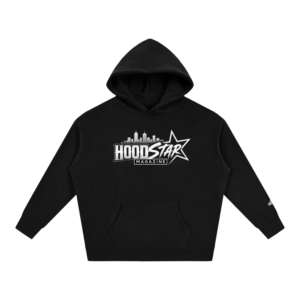 Hood Star Magazine Oversized Fleece Hoodie by Allurah Clothing — photo 10 of 20