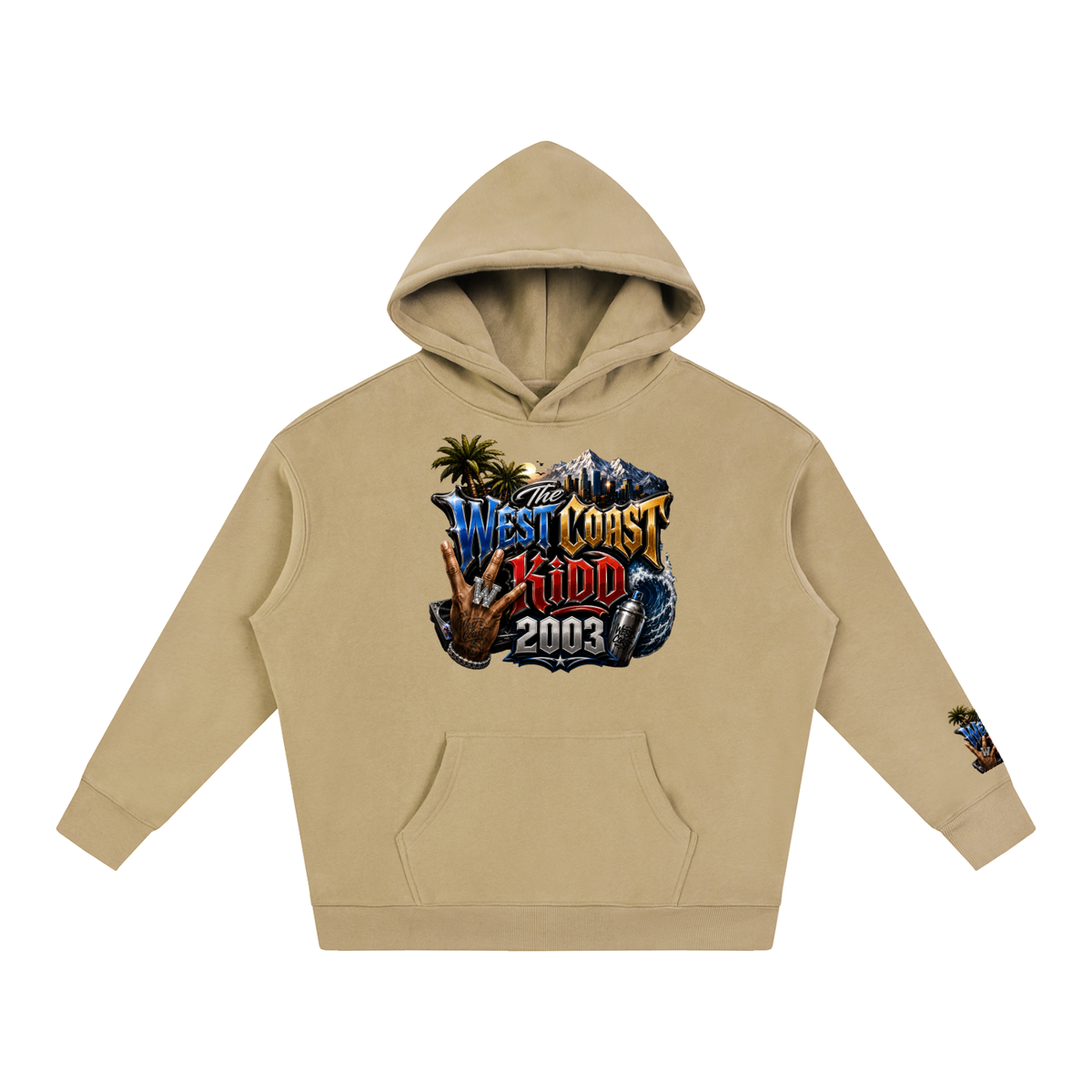West Coast Kid Oversized Fleece Hoodie by Allurah Clothing — photo 11 of 20