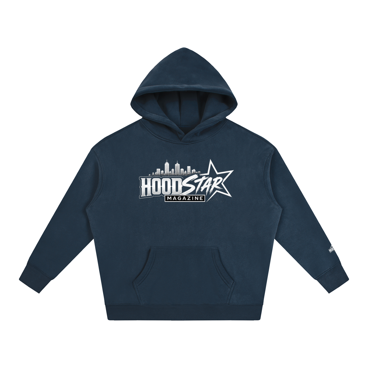 Allurah Hood Star Magazine Oversize Fleeced Hoodie