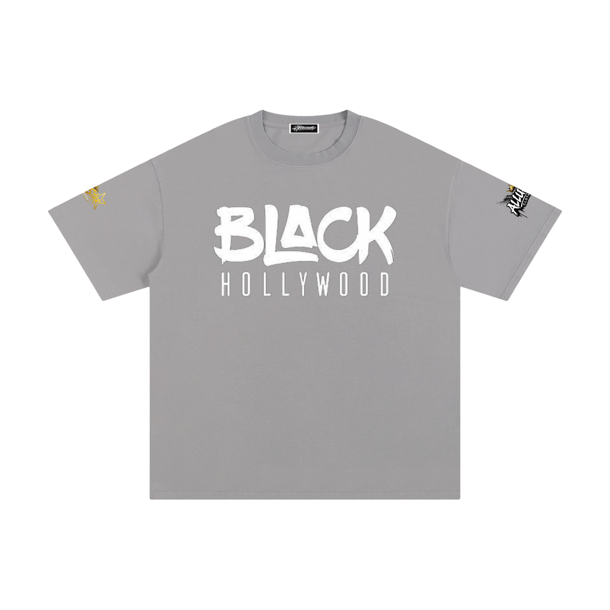 Black Hollywood Unisex Cotton Tee by Allurah Clothing — photo 13 of 20