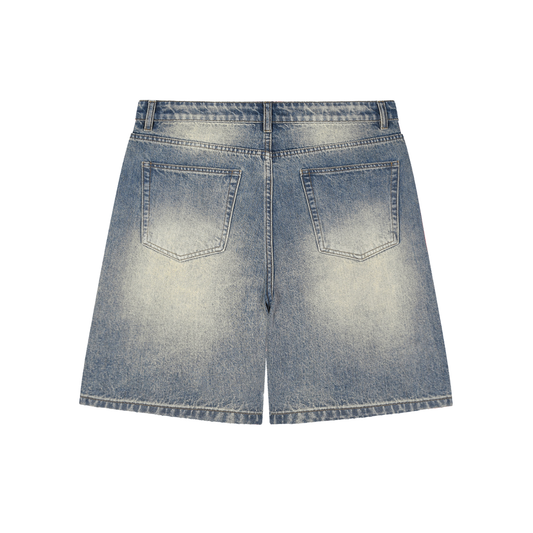 Faded Distressed Baggy Denim Shorts by Allurah Clothing — photo 2 of 2