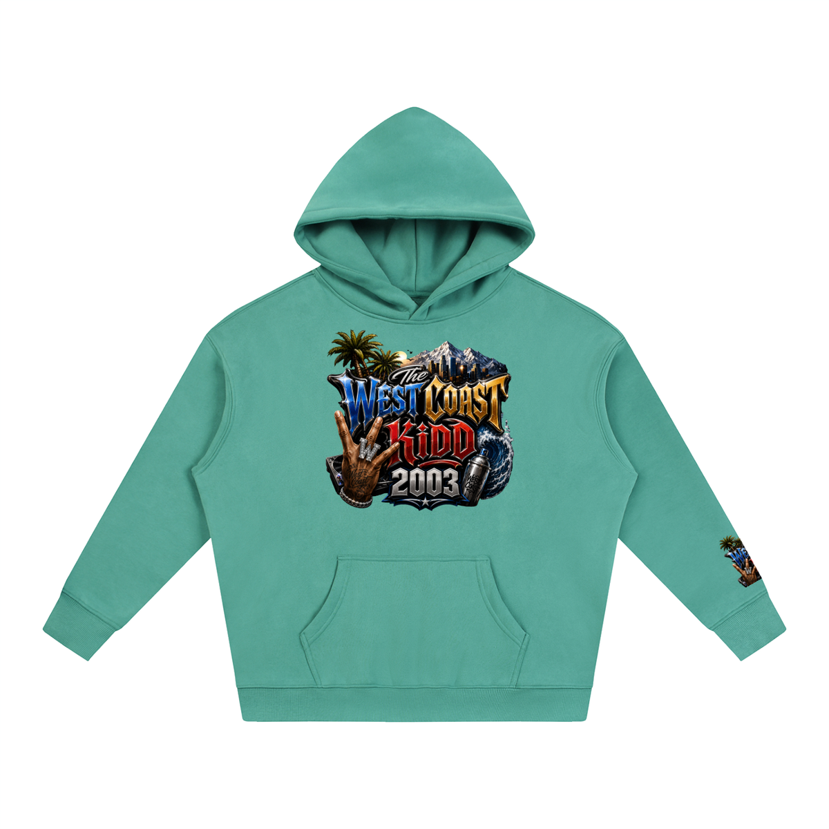 West Coast Kid Oversized Fleece Hoodie by Allurah Clothing — photo 17 of 20
