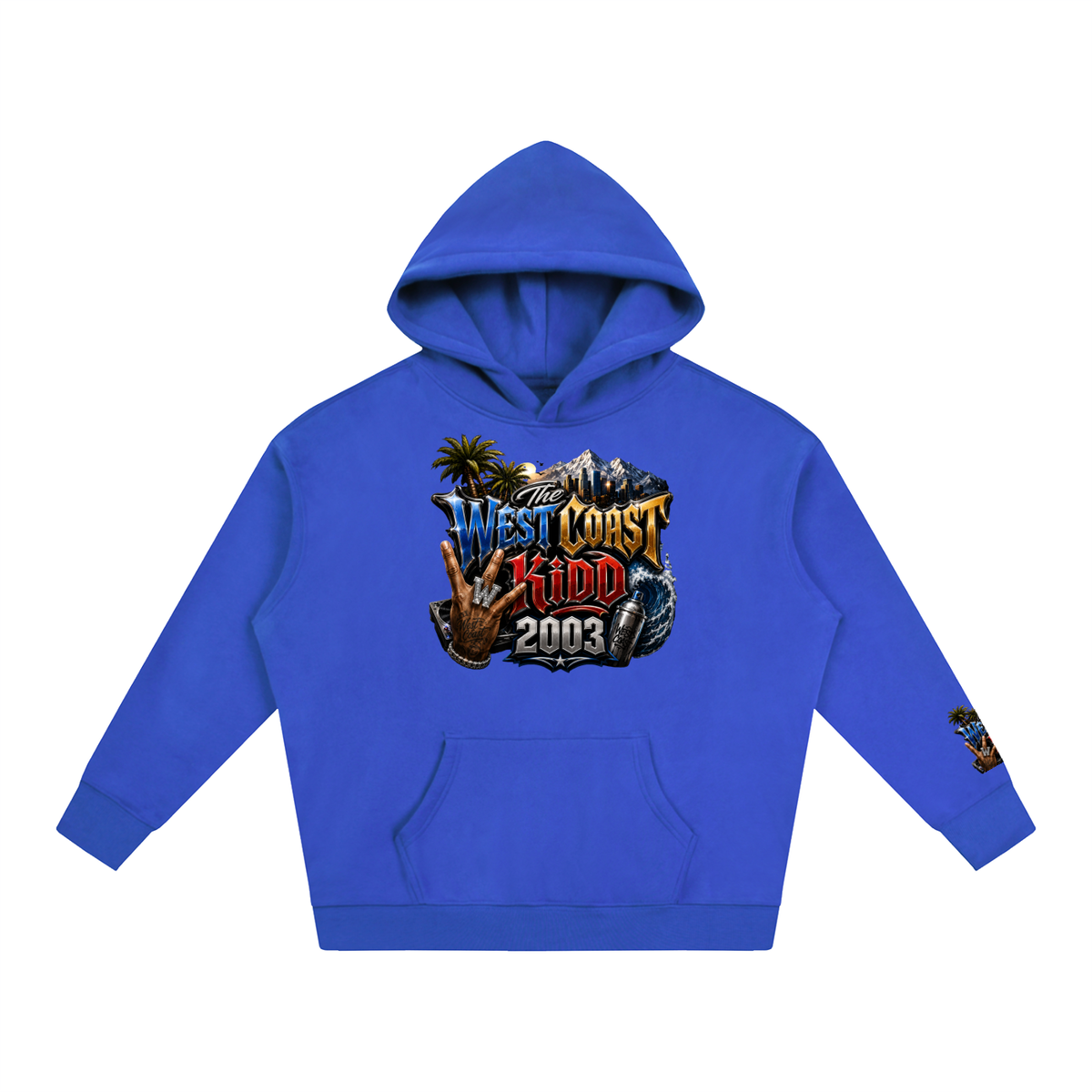 Allurah West Coast Kid Oversize Fleeced Hoodie
