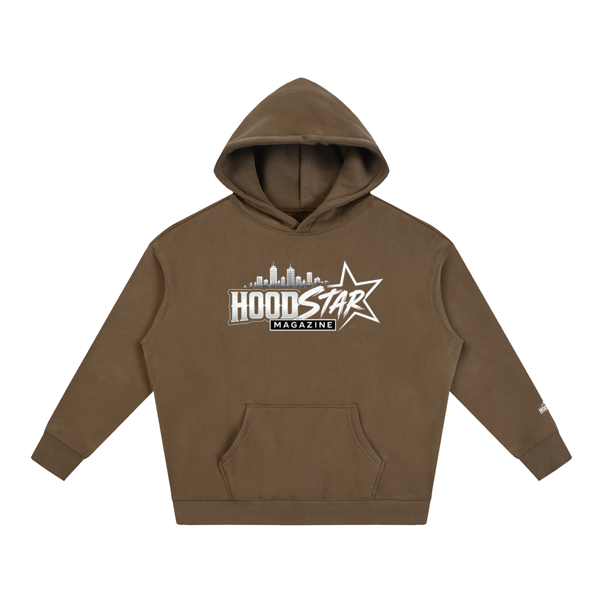 Allurah Hood Star Magazine Oversize Fleeced Hoodie