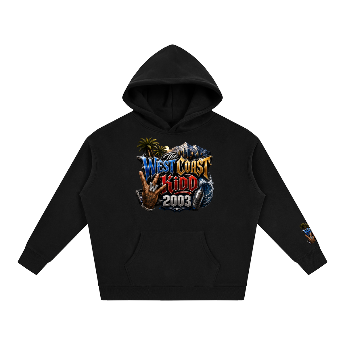West Coast Kid Oversized Fleece Hoodie by Allurah Clothing — photo 1 of 20