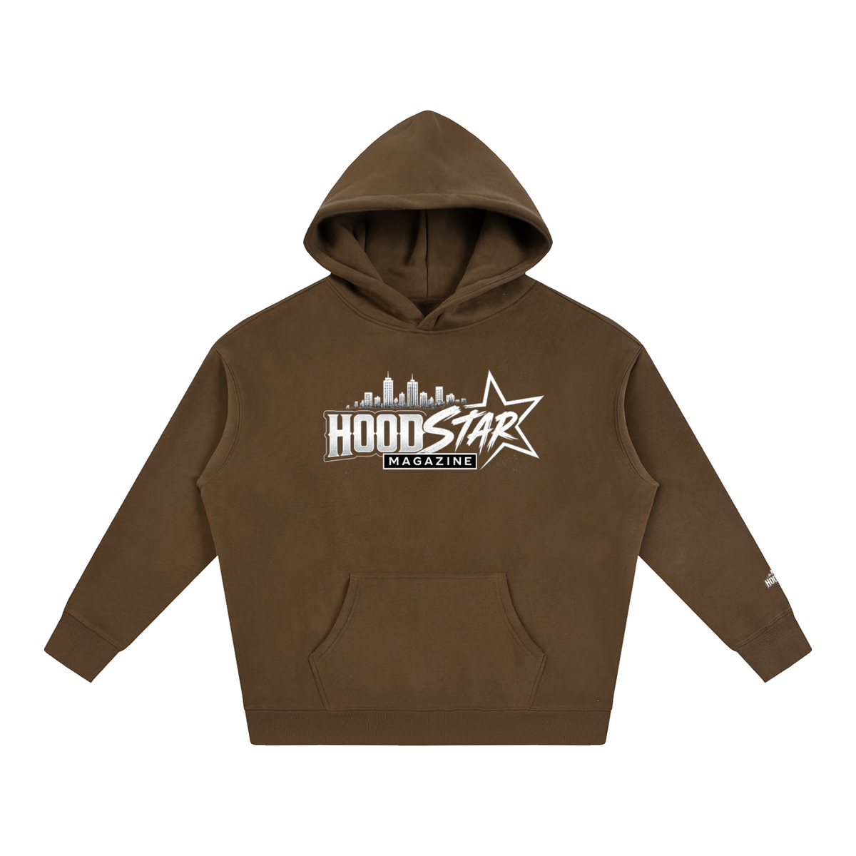 Allurah Hood Star Magazine Oversize Fleeced Hoodie
