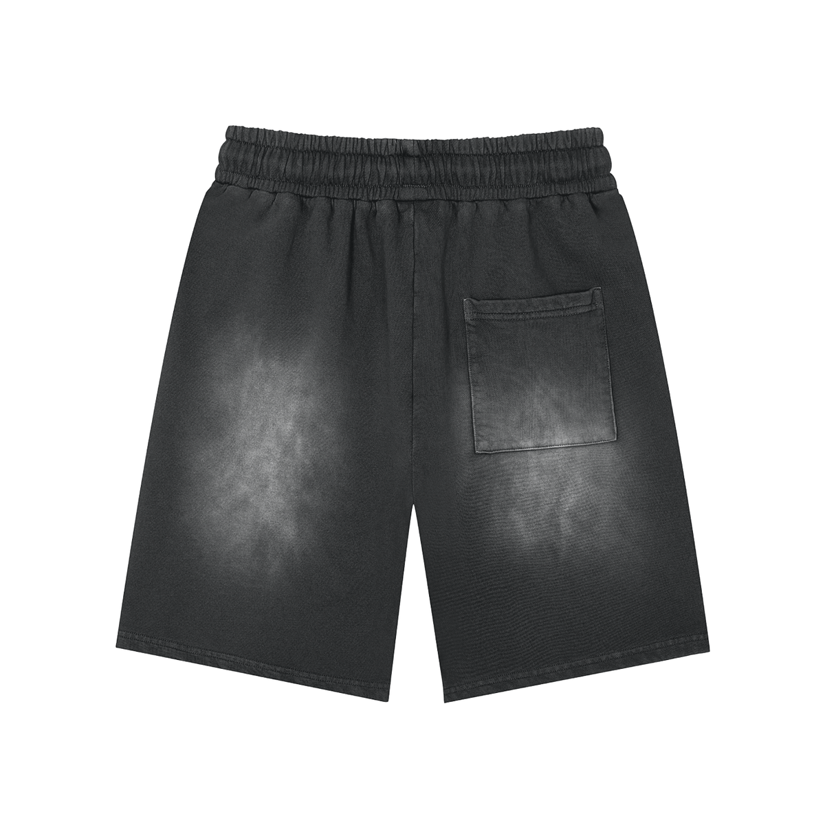 Rectangle Patch Monkey Washed Shorts by Allurah Clothing — photo 2 of 8