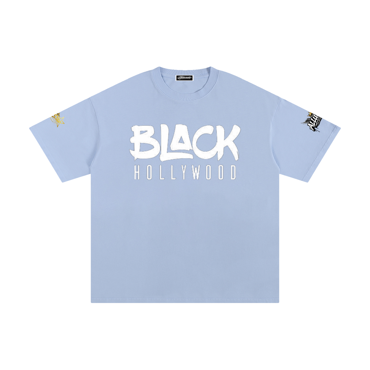 Black Hollywood Unisex Cotton Tee by Allurah Clothing — photo 9 of 20