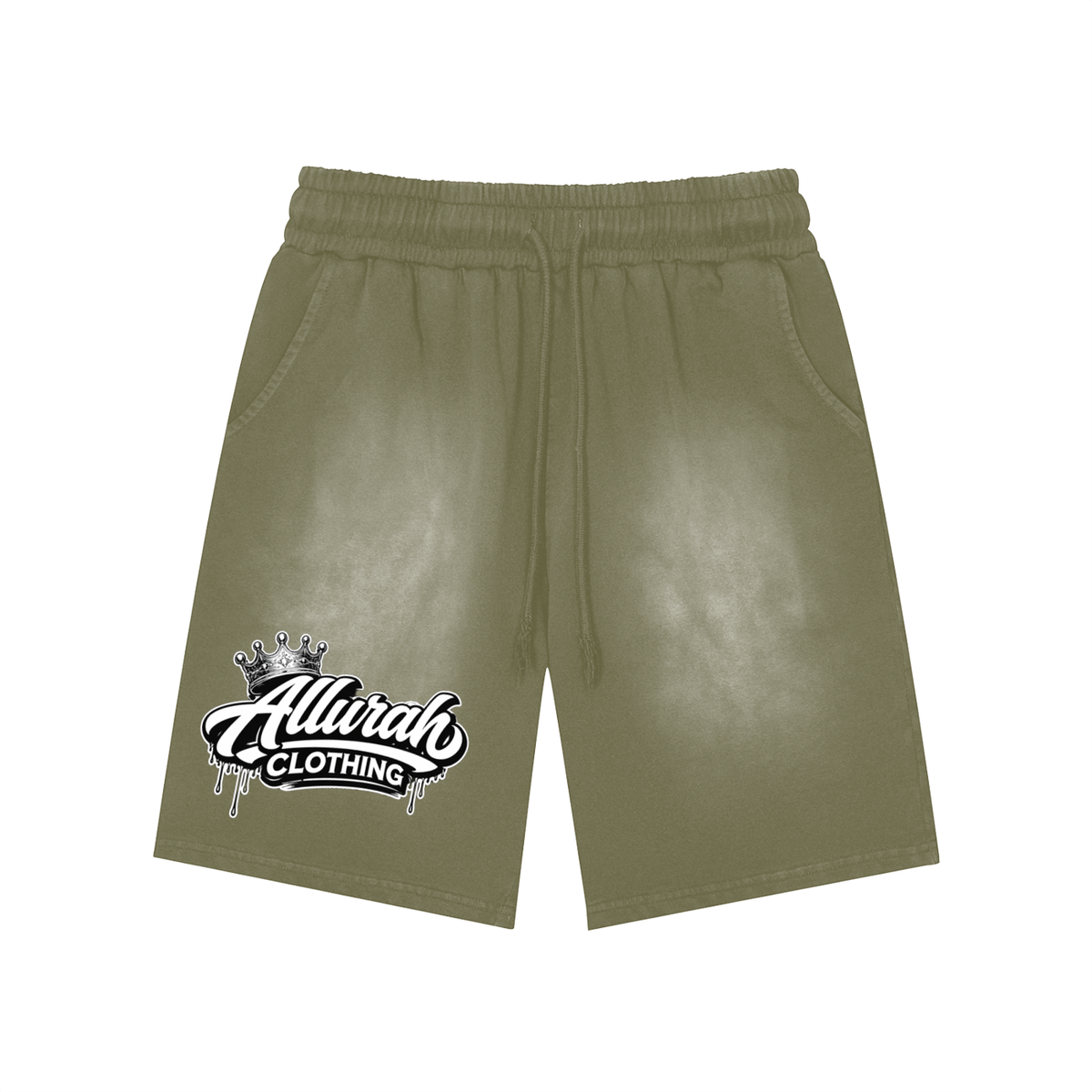 Rectangle Patch Monkey Washed Shorts by Allurah Clothing — photo 5 of 8