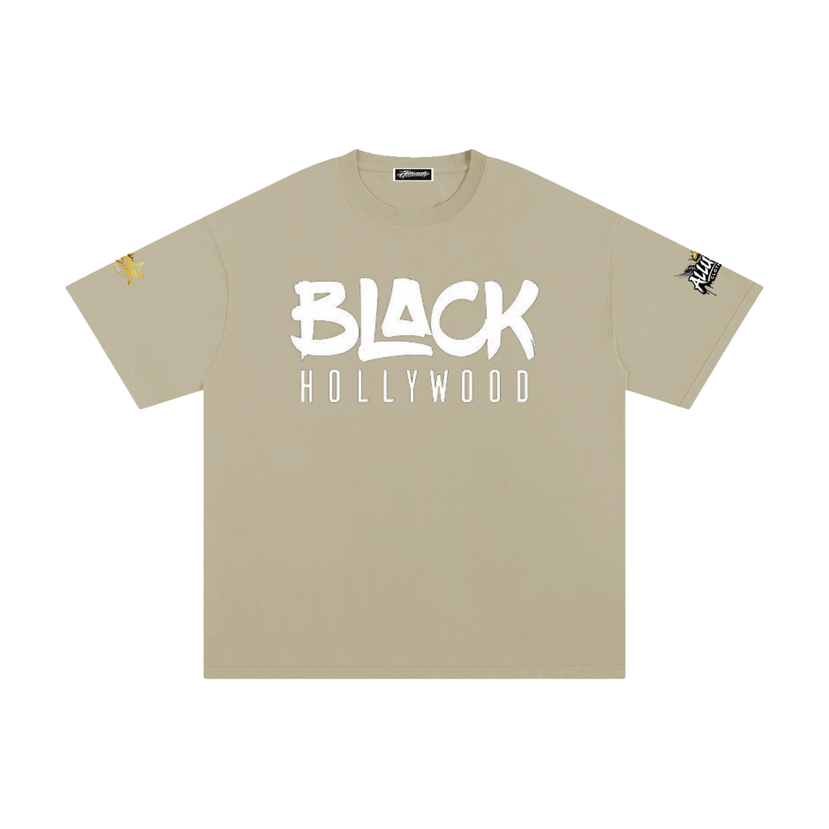 Black Hollywood Unisex Cotton Tee by Allurah Clothing — photo 17 of 20