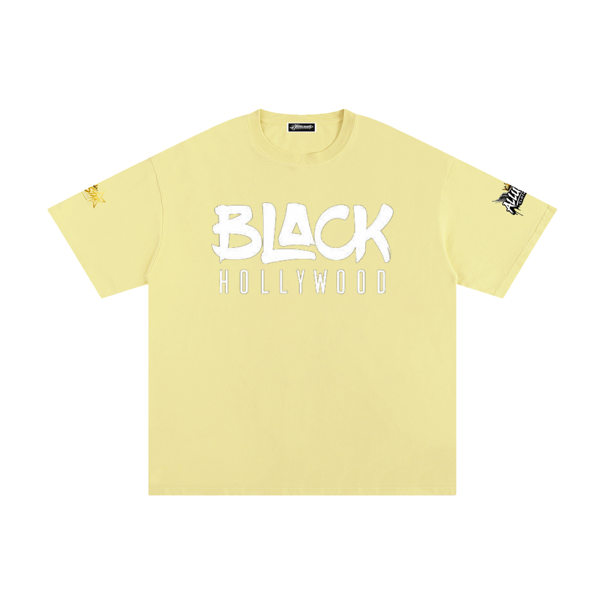Black Hollywood Unisex Cotton Tee by Allurah Clothing — photo 5 of 20