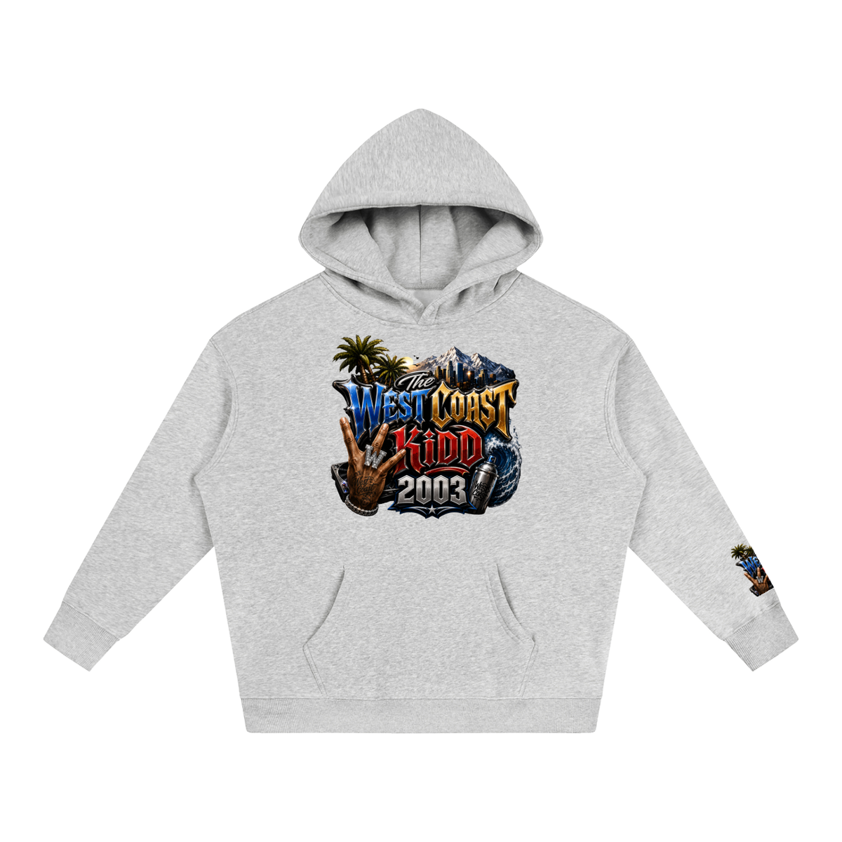 West Coast Kid Oversized Fleece Hoodie by Allurah Clothing — photo 9 of 20