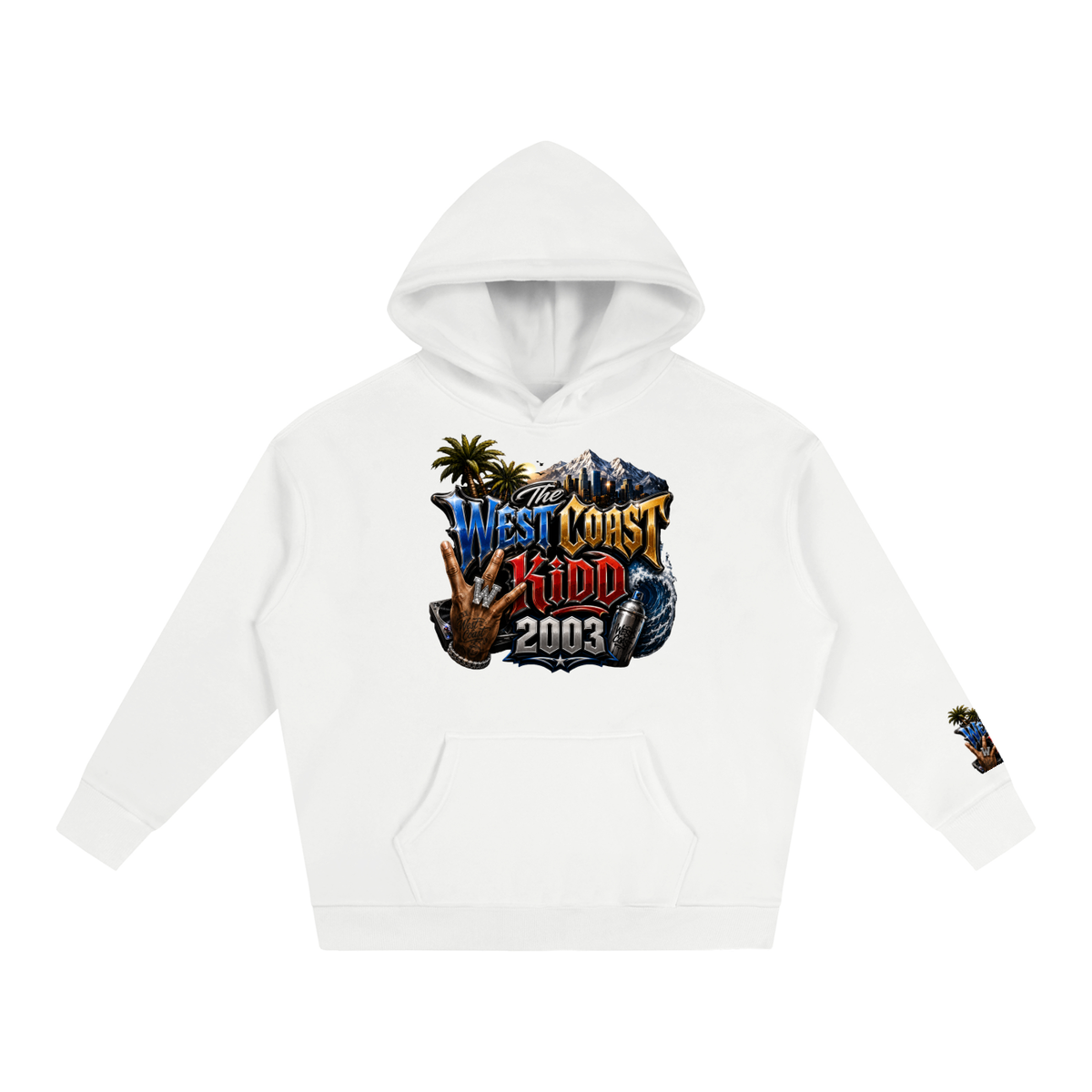 West Coast Kid Oversized Fleece Hoodie by Allurah Clothing — photo 5 of 20
