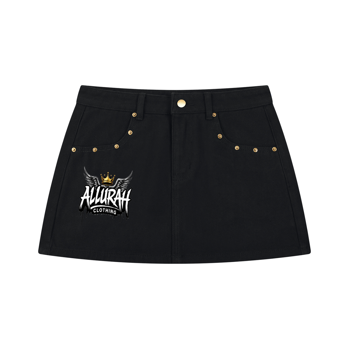 Women's Studded Denim Mini Skirt by Allurah Clothing — photo 1 of 2
