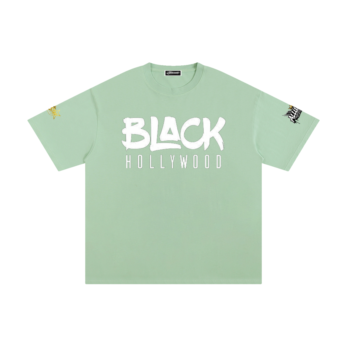 Black Hollywood Unisex Cotton Tee by Allurah Clothing — photo 7 of 20