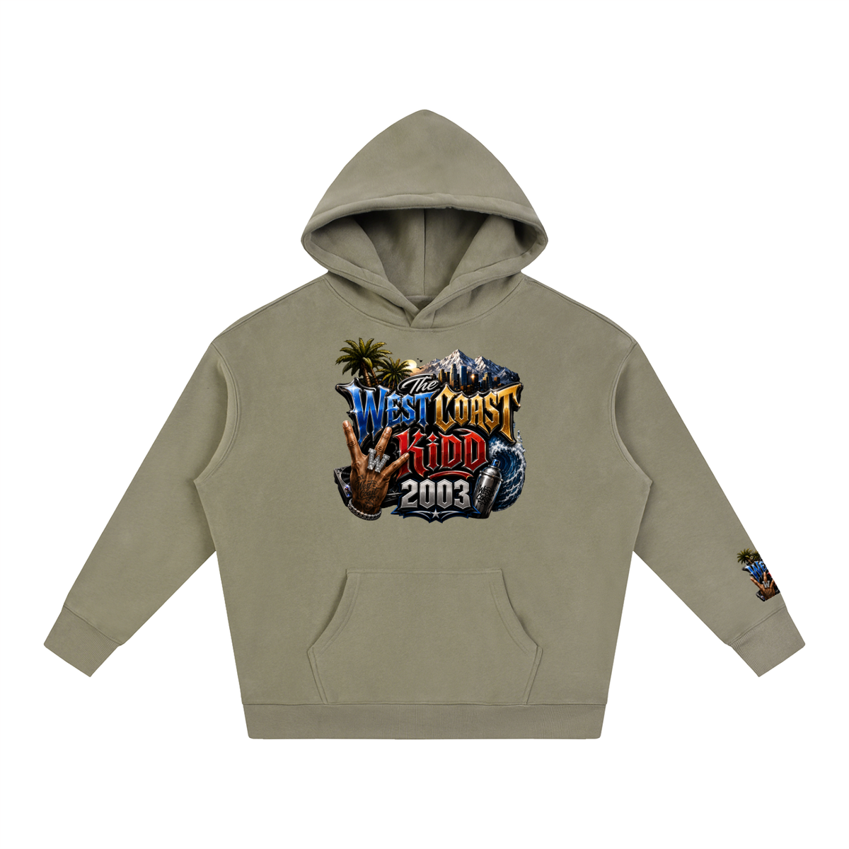 West Coast Kid Oversized Fleece Hoodie by Allurah Clothing — photo 19 of 20