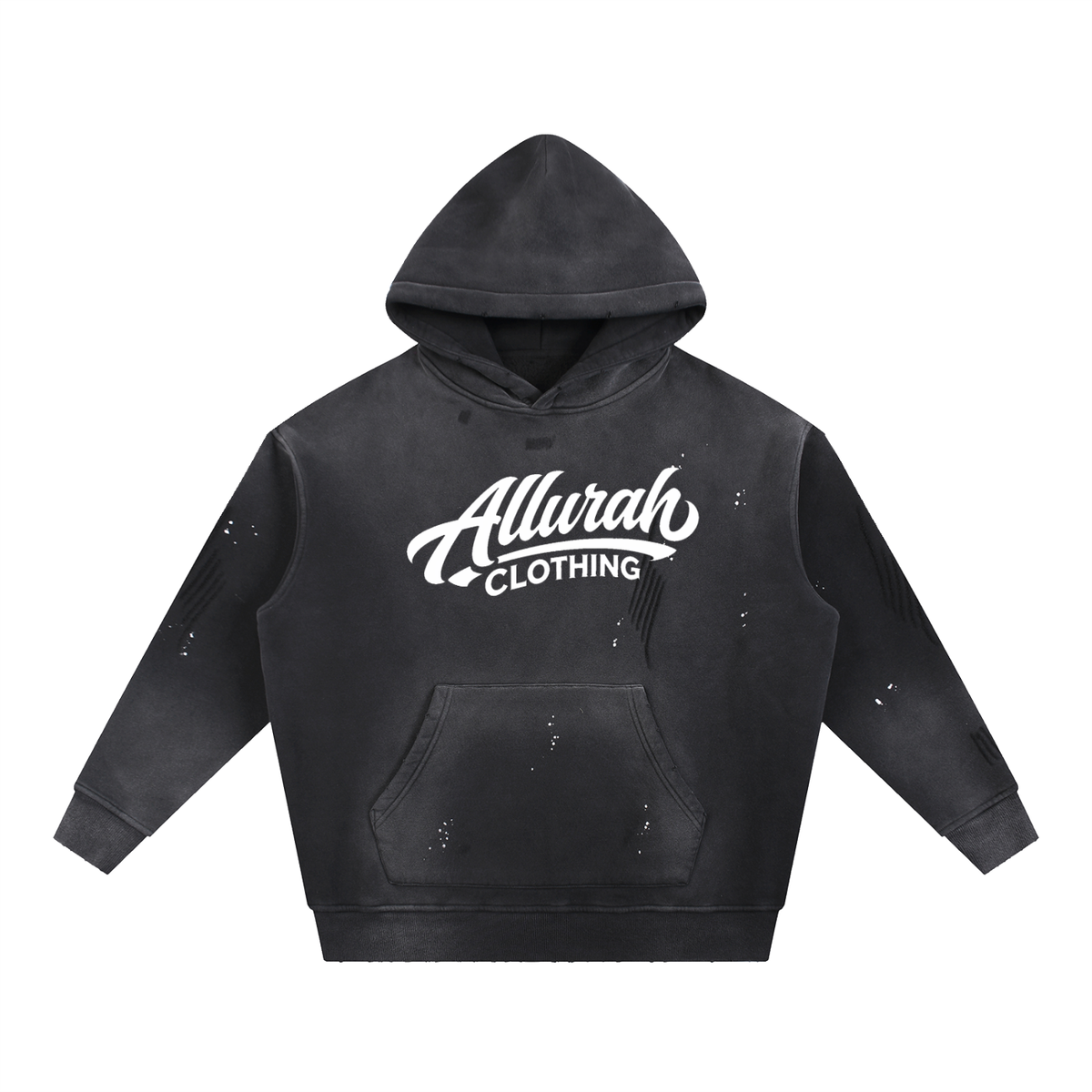 Vintage Washed Frayed Fleece Hoodie by Allurah Clothing — photo 1 of 5