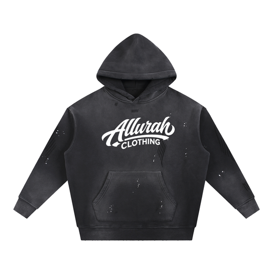 Vintage Washed Frayed Fleece Hoodie by Allurah Clothing — photo 1 of 5