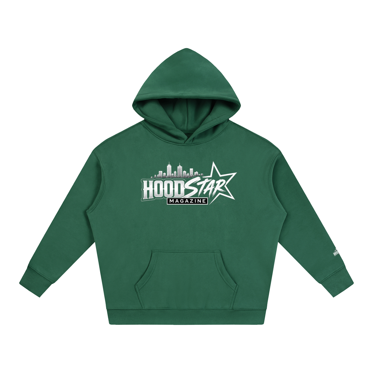 Allurah Hood Star Magazine Oversize Fleeced Hoodie