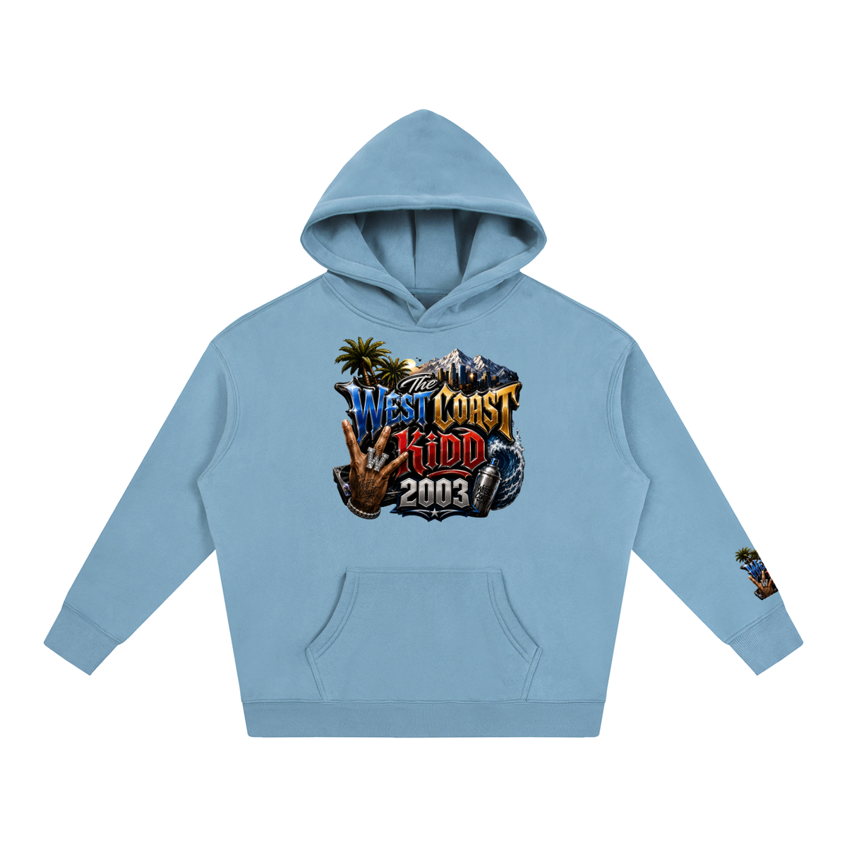 West Coast Kid Oversized Fleece Hoodie by Allurah Clothing — photo 15 of 20