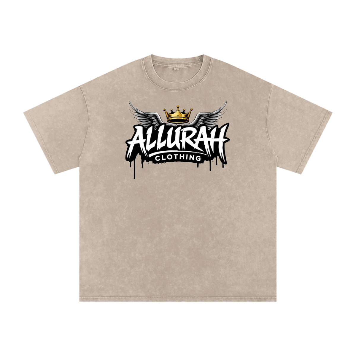 Snow Washed Oversized Cotton T-Shirt