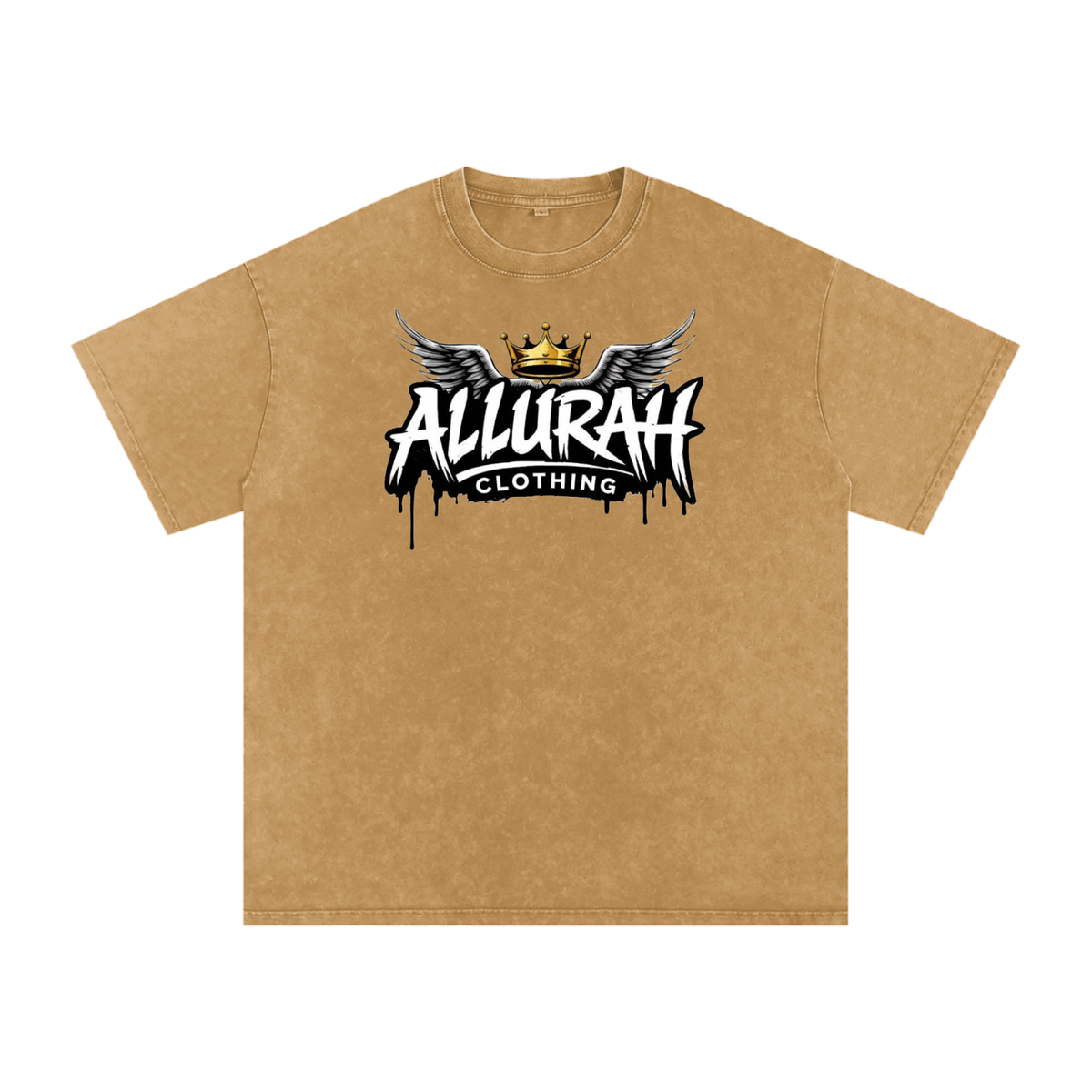 Snow Washed Oversized Cotton T-Shirt